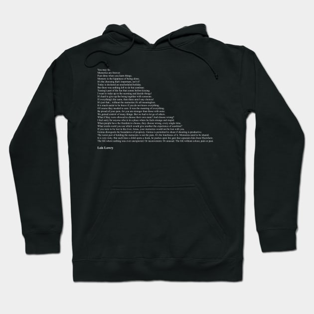 Lois Lowry Quotes Hoodie by qqqueiru